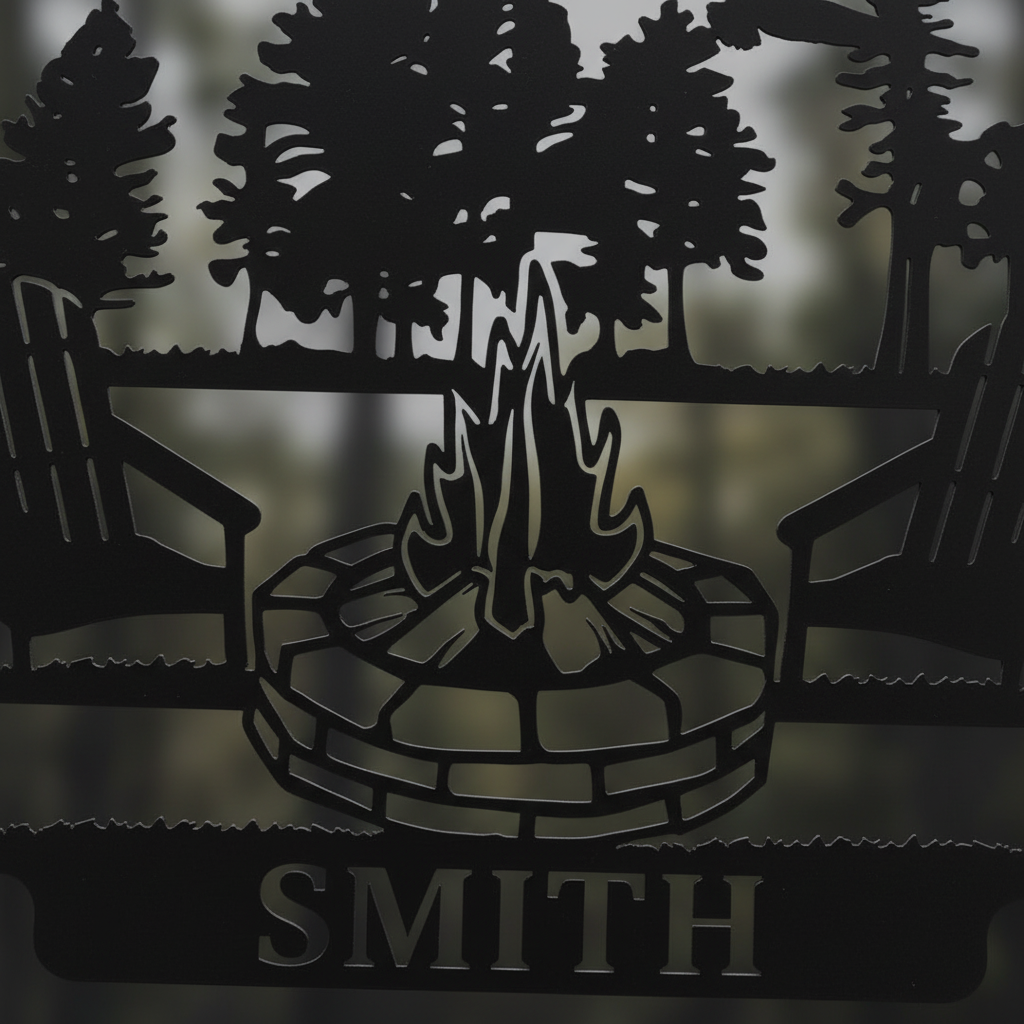 Macro detail of laser-cut craftsmanship